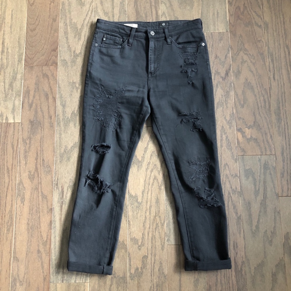 AG The Devon Distressed True Boy Fit Jeans